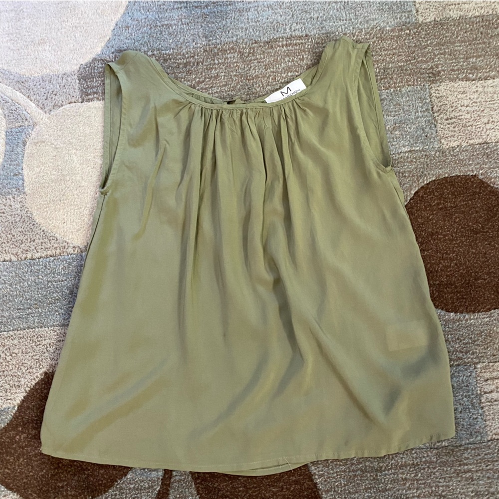 Magaschoni Breezy Sleeveless Top with Tie Back
